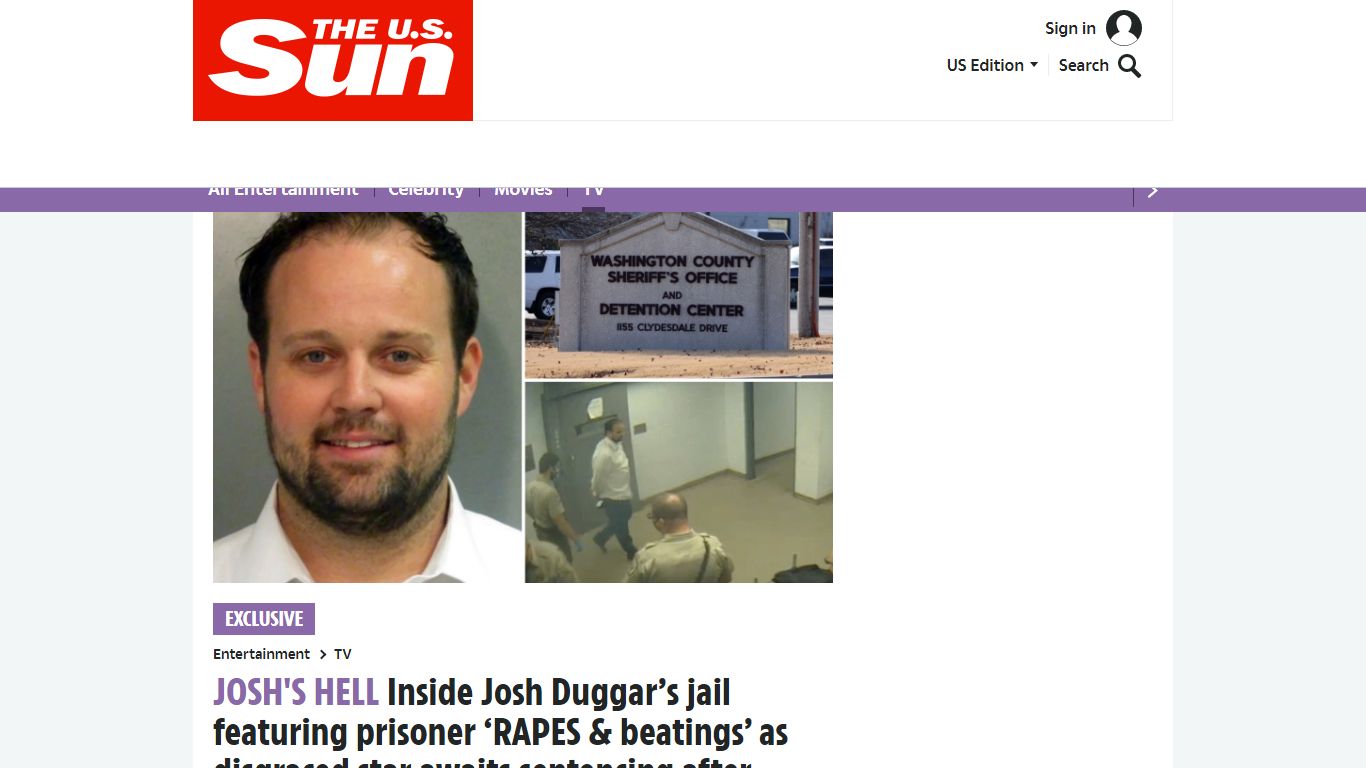 Inside Josh Duggar's jail featuring prisoner 'RAPES ...